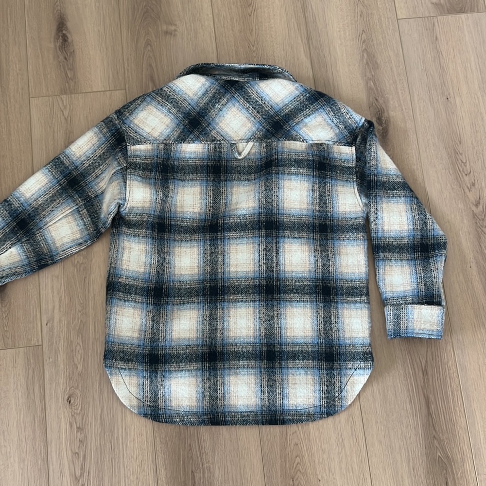 Oversized Flannel Shacket - Drop Shoulders - image 7